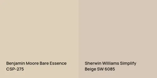 CSP-275 Bare Essence vs SW 6085 Simplify Beige