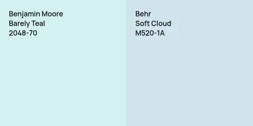 2048-70 Barely Teal vs M520-1A Soft Cloud