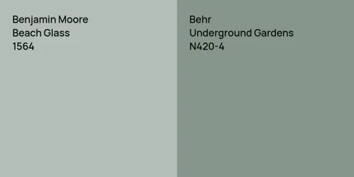 1564 Beach Glass vs N420-4 Underground Gardens