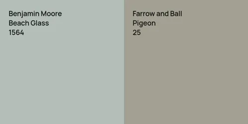 1564 Beach Glass vs 25 Pigeon