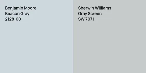 2128-60 Beacon Gray vs SW 7071 Gray Screen