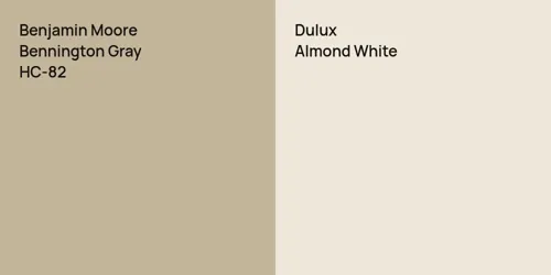 HC-82 Bennington Gray vs null Almond White