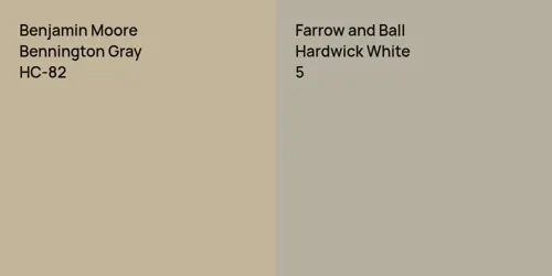 HC-82 Bennington Gray vs 5 Hardwick White