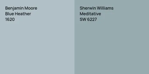 1620 Blue Heather vs SW 6227 Meditative