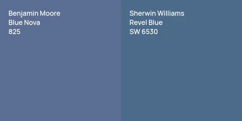 825 Blue Nova vs SW 6530 Revel Blue