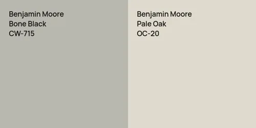 CW-715 Bone Black vs OC-20 Pale Oak