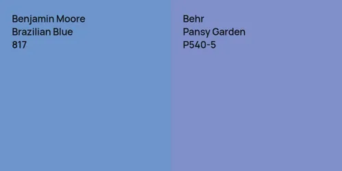 817 Brazilian Blue vs P540-5 Pansy Garden