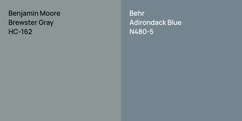 HC-162 Brewster Gray vs N480-5 Adirondack Blue