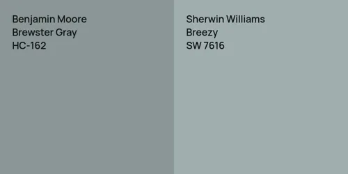 HC-162 Brewster Gray vs SW 7616 Breezy