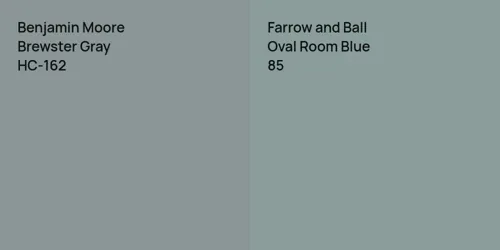 HC-162 Brewster Gray vs 85 Oval Room Blue