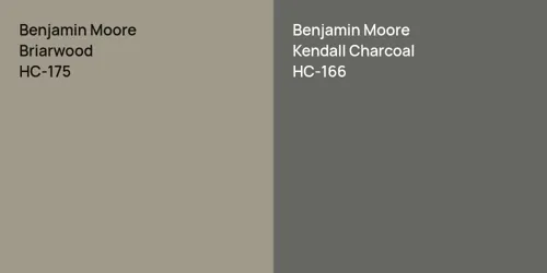 HC-175 Briarwood vs HC-166 Kendall Charcoal