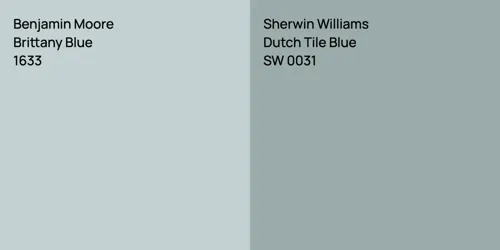 1633 Brittany Blue vs SW 0031 Dutch Tile Blue