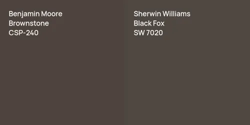 CSP-240 Brownstone vs SW 7020 Black Fox