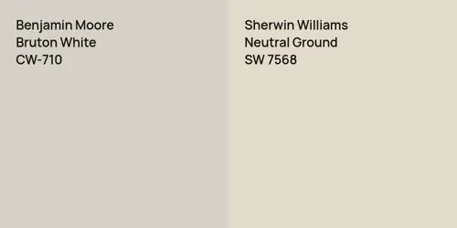 CW-710 Bruton White vs SW 7568 Neutral Ground