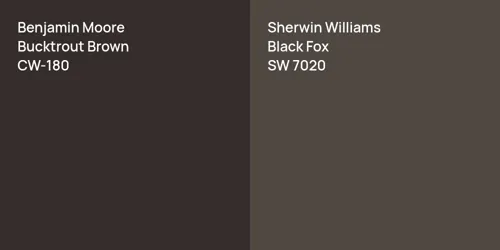 CW-180 Bucktrout Brown vs SW 7020 Black Fox