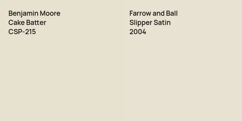 CSP-215 Cake Batter vs 2004 Slipper Satin