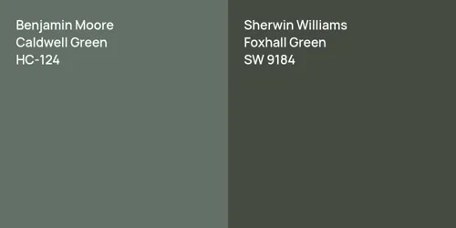 HC-124 Caldwell Green vs SW 9184 Foxhall Green