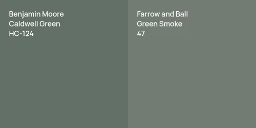 HC-124 Caldwell Green vs 47 Green Smoke