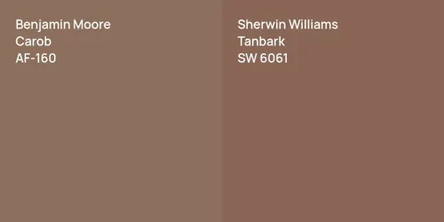 AF-160 Carob vs SW 6061 Tanbark