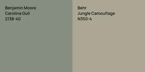 2138-40 Carolina Gull vs N350-4 Jungle Camouflage