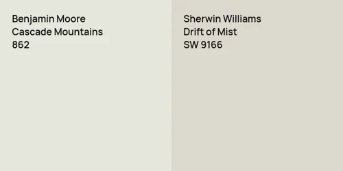 862 Cascade Mountains vs SW 9166 Drift of Mist