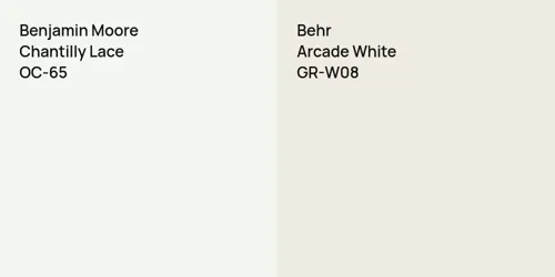 OC-65 Chantilly Lace vs GR-W08 Arcade White