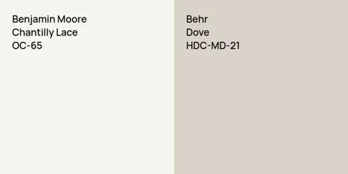 OC-65 Chantilly Lace vs HDC-MD-21 Dove