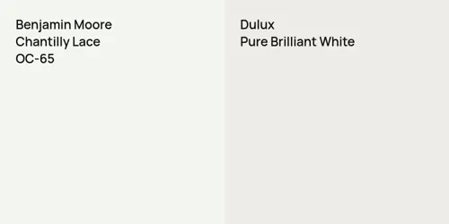 OC-65 Chantilly Lace vs null Pure Brilliant White