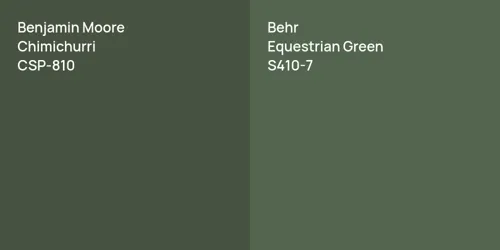 CSP-810 Chimichurri vs S410-7 Equestrian Green