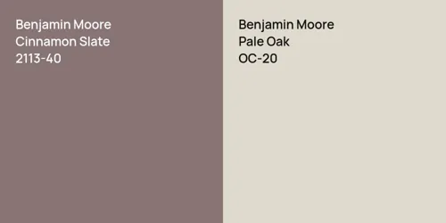 2113-40 Cinnamon Slate vs OC-20 Pale Oak