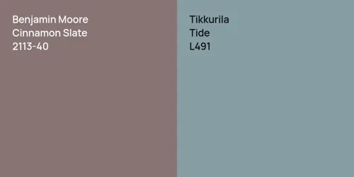 2113-40 Cinnamon Slate vs L491 Tide