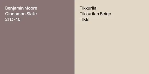 2113-40 Cinnamon Slate vs TIKB Tikkurilan Beige