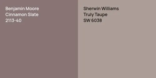 2113-40 Cinnamon Slate vs SW 6038 Truly Taupe