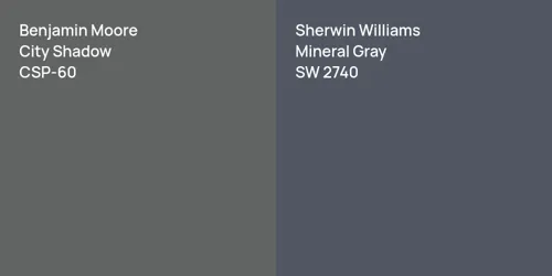 CSP-60 City Shadow vs SW 2740 Mineral Gray