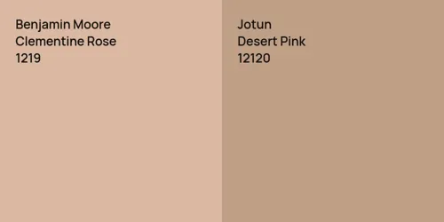 1219 Clementine Rose vs 12120 Desert Pink