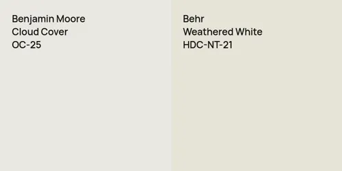 OC-25 Cloud Cover vs HDC-NT-21 Weathered White