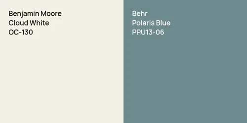 OC-130 Cloud White vs PPU13-06 Polaris Blue