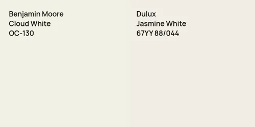 OC-130 Cloud White vs 67YY 88/044 Jasmine White