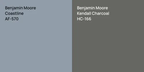 AF-570 Coastline vs HC-166 Kendall Charcoal