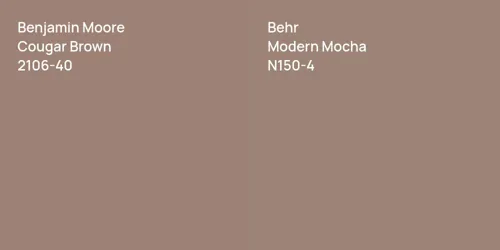 2106-40 Cougar Brown vs N150-4 Modern Mocha