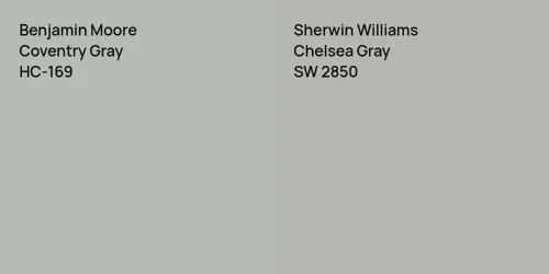 HC-169 Coventry Gray vs SW 2850 Chelsea Gray