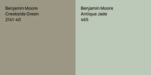 2141-40 Creekside Green vs 465 Antique Jade