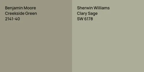 2141-40 Creekside Green vs SW 6178 Clary Sage