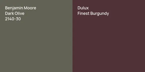 2140-30 Dark Olive vs null Finest Burgundy