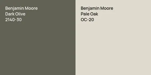 2140-30 Dark Olive vs OC-20 Pale Oak