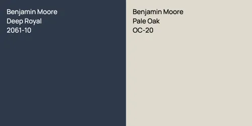 2061-10 Deep Royal vs OC-20 Pale Oak