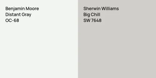 OC-68 Distant Gray vs SW 7648 Big Chill