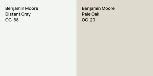 OC-68 Distant Gray vs OC-20 Pale Oak