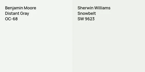 OC-68 Distant Gray vs SW 9623 Snowbelt