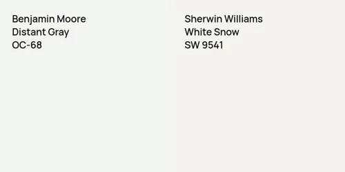 OC-68 Distant Gray vs SW 9541 White Snow